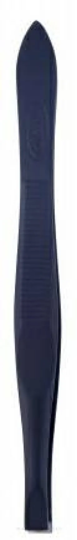 Augenbrauenpinzette gerade 7.5 cm Chirurgenstahl schwarz