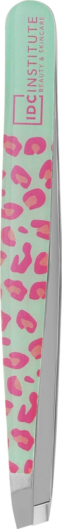 Augenbrauenpinzette, 2696HO, türkis-pinker Leopard