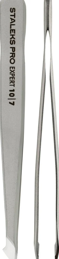 Augenbrauenpinzette, TE-10/7, abgeschrägt, scharf