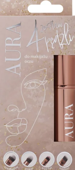 Augen-Make-up-Pinsel-Set Kupfergold
