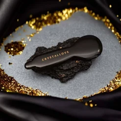 Augenmassagegerät aus schwarzem Obsidian