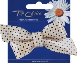 Automatische Haarspange Schleife beige