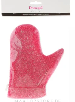 Bade- Massagehandschuh 6021 himbeerrot-grün