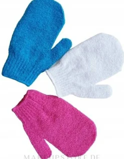 Bade- und Massagehandschuh, rosa