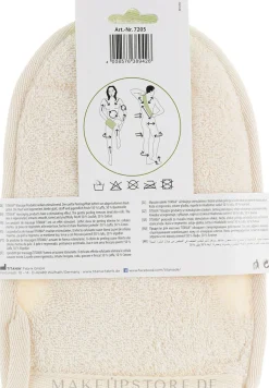 Badehandschuh mit Luffa und Baumwolle