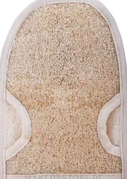 Badehandschuh mit Luffa und Baumwolle