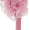 Bade-Massageschwamm mit langem Griff 45 cm 9110 rosa