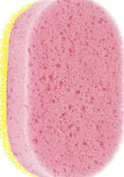 Badeschwamm 30451, rosa-gelb 2