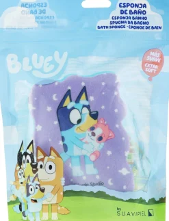 Badeschwamm für Kinder Bluey, violett-blau