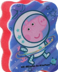 Badeschwamm für Kinder Peppa Pig Peppa-Astronaut rot