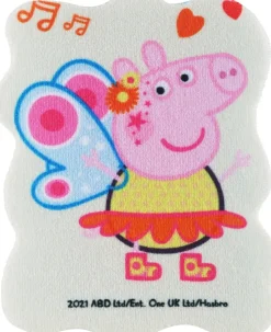 Badeschwamm für Kinder Peppa Pig Peppa-Schmetterling blau