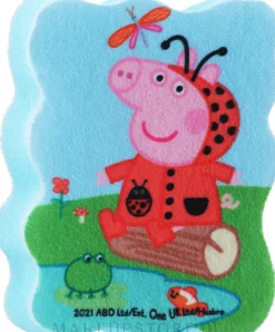 Badeschwamm für Kinder Peppa Pig blau