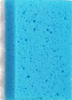 Badeschwamm Quadrat groß blau