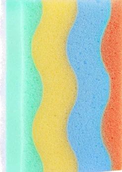 Badeschwamm, rechteckig, Regenbogen 29