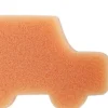 Badeschwamm-Set für Kinder, 3 Stk., gelbes Eichhörnchen + orangefarbenes Auto + blaue Ente