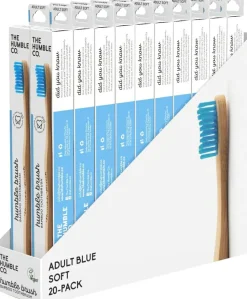 Bambuszahnbürste weich blau