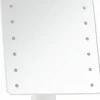 Beleuchteter Kosmetikspiegel LED auf Standfuß, weiß