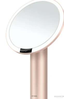 Beleuchteter Kosmetikspiegel, rosa