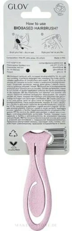 Biologisch abbaubare Haarbürste lila