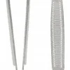 Breite Pinzette schräg 8 cm silbern