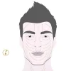 3D Gesichtsmassage-Roller für Männer Tigerauge
