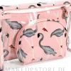 Damen Kosmetiktasche 3 in 1 Flamingo, rosa