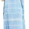 Damen-Hamam-Poncho, blau