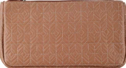 Damen-Kosmetiktasche „Stitch“, 98345, braun