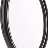 Doppelseitiger Kosmetikspiegel mit Ständer oval schwarz 11x15 cm