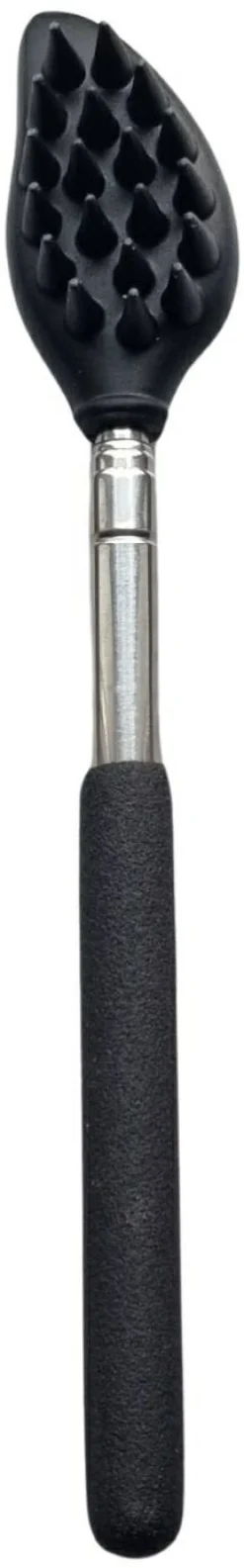 Doppelseitiger Silikon-Rückenkratzer, schwarz