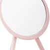 Einseitiger Kosmetikspiegel mit Füßen 4544 rosa