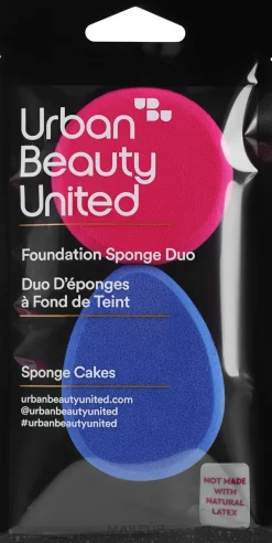 Foundation-Schwämme rosa, blau