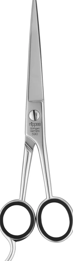 Friseurschere mit Fingerstütze, 17 cm