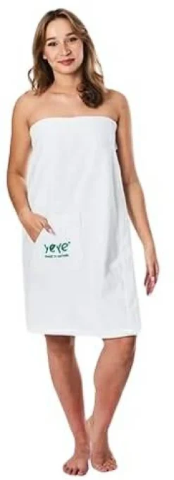 Frottee Pareo, weiß, S/M