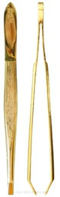Gerade Pinzette 9 cm, goldfarben