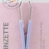Gerade Pinzette mit Plastikgriffen, 8,5 cm, 1061/B, lila