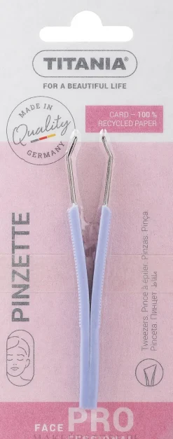Gerade Pinzette mit Plastikgriffen, 8,5 cm, 1061/B, lila