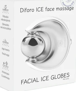 Gesichtsmassagegerät mit Kryotherapie- und Thermotherapiefunktionen, weiß