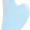 Gesichtsmassage-Platte Gua Sha aus blauem Opal