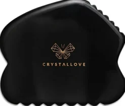 Gesichtsmassage-Platte mit schwarzem Obsidian