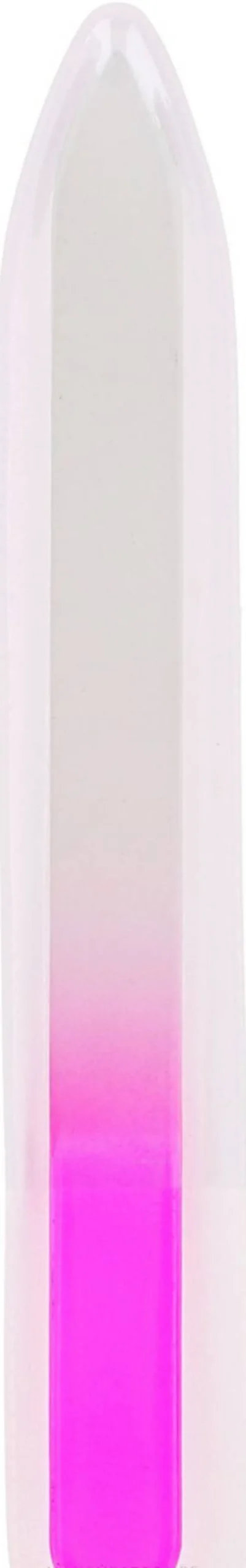 Glasnagelfeile 14 cm weiß-rosa