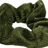 Grünes Samt-Haargummi, 10 cm