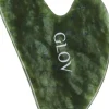 Gua Sha Gesichtsmassage-Platte aus grüner Jade