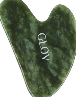 Gua Sha Gesichtsmassage-Platte aus grüner Jade