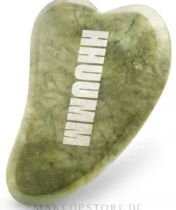 Gua Sha Jade-Massageplatte für das Gesicht grün