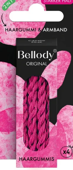 Haarband, candy pink, 4 Stk.