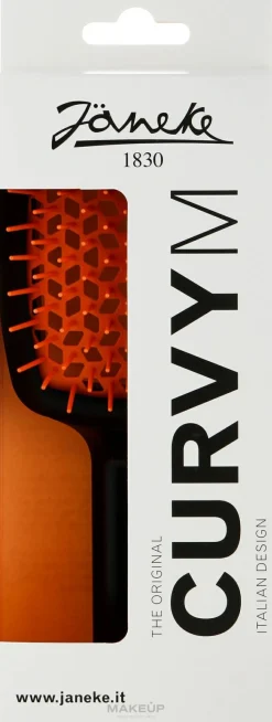 Haarbürste schwarz und orange