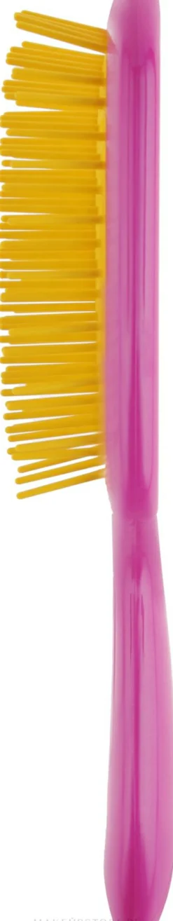 Haarbürste rosa-gelb