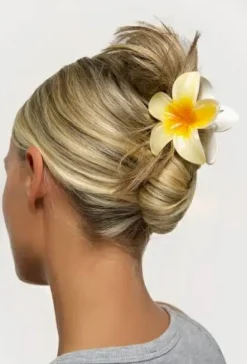 Haarclip 'Tropische Blume', 3 Stk
