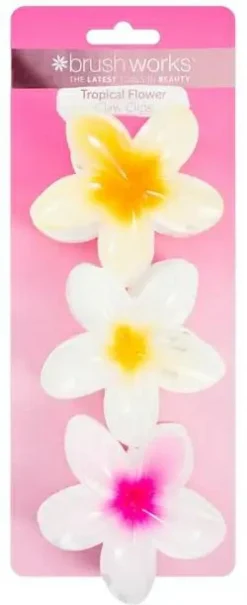 Haarclip 'Tropische Blume', 3 Stk